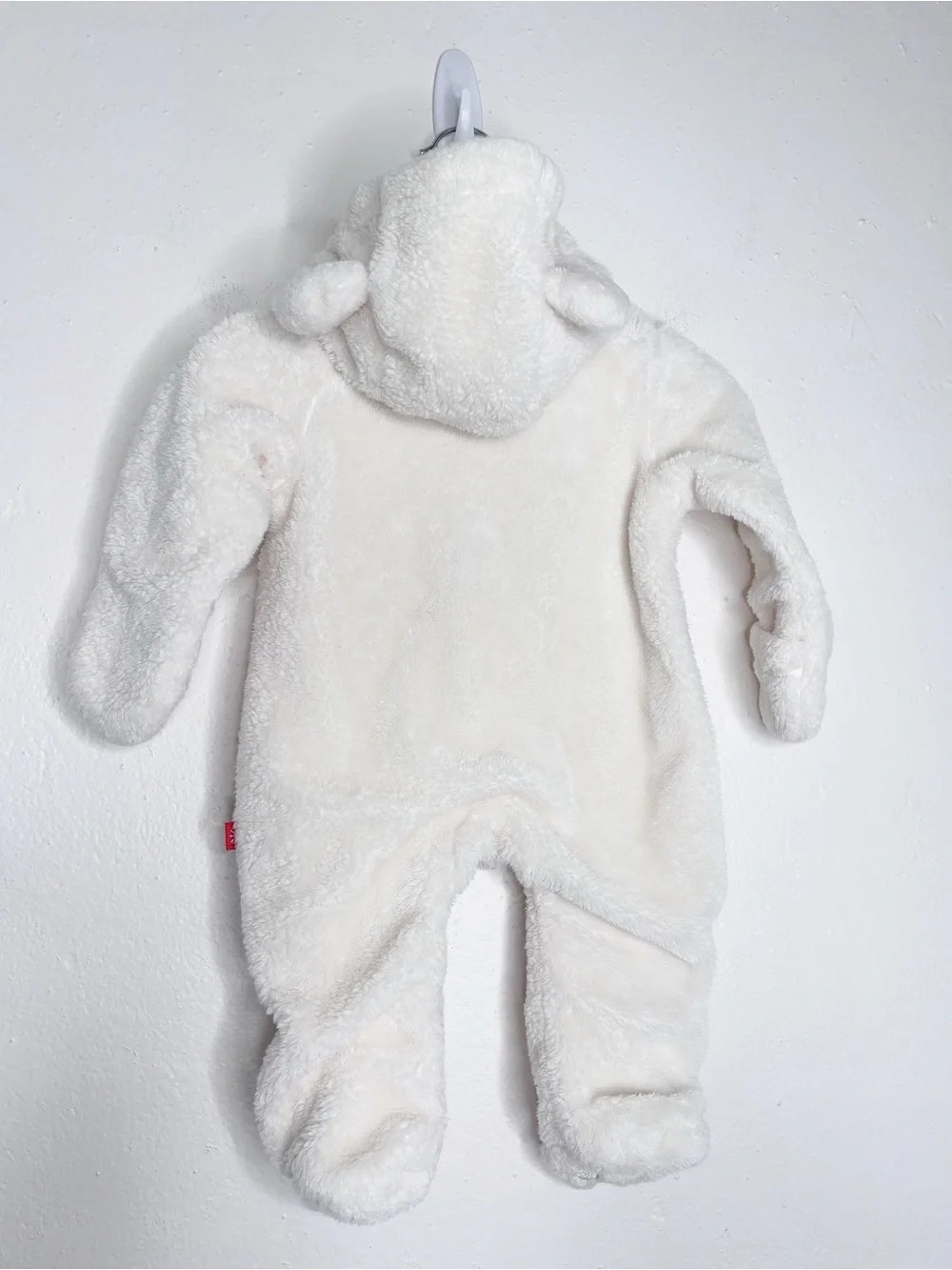 Magnetic Me Minky Pram Hooded Bear Foot Cozy Bunting Size 0-3 EUC